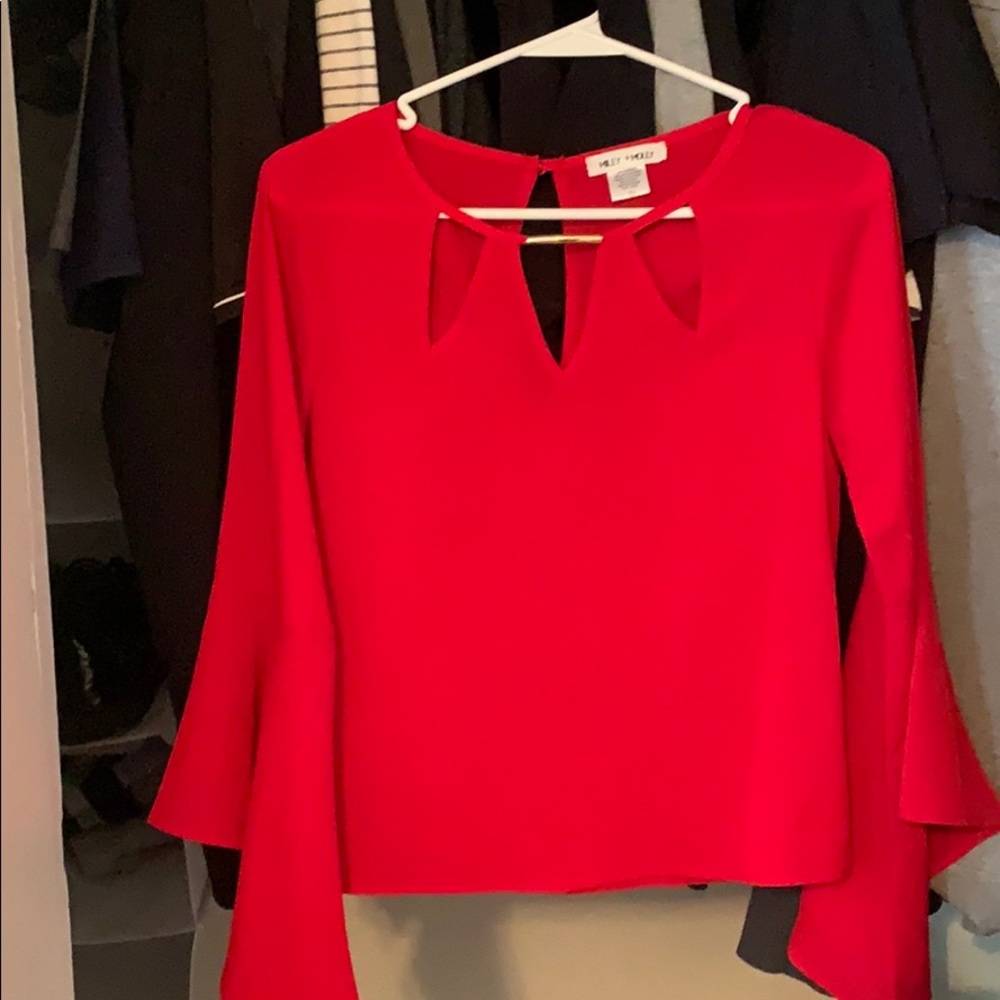 Red blouse